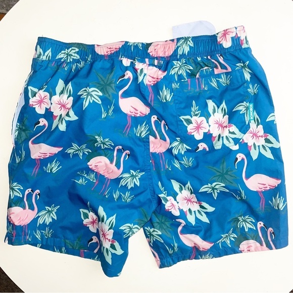Bonobos 7” Flamingo Print Swim Trunks Men’s Size Medium - Picture 7 of 8